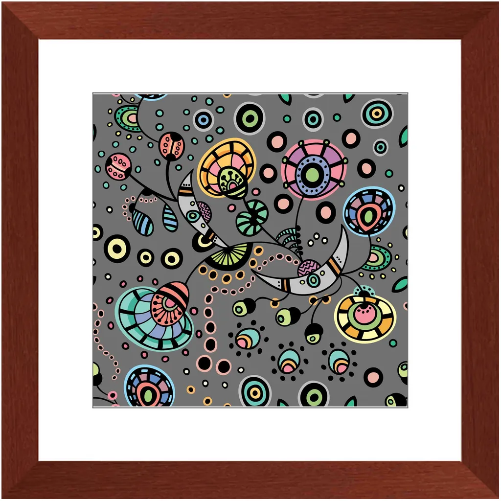 Funky Bloom Framed Art Prints