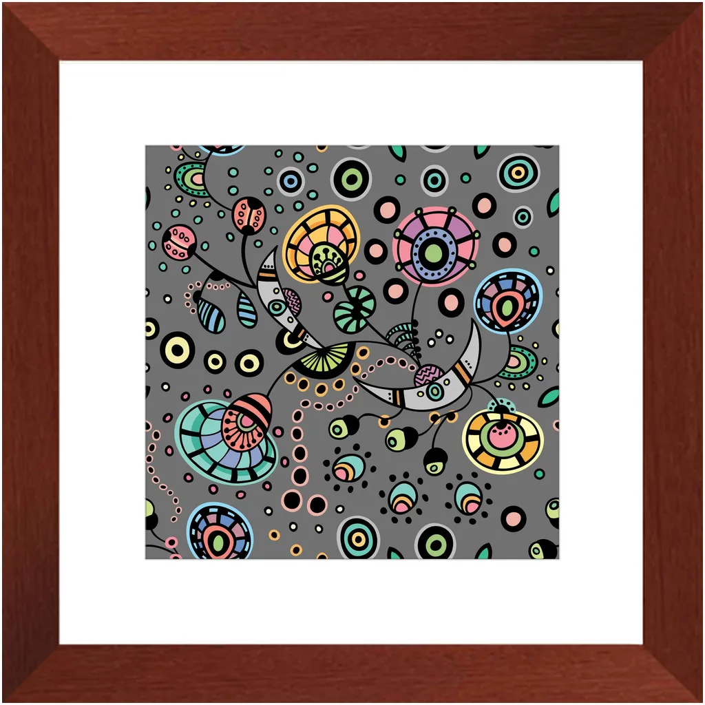 Funky Bloom Framed Art Prints
