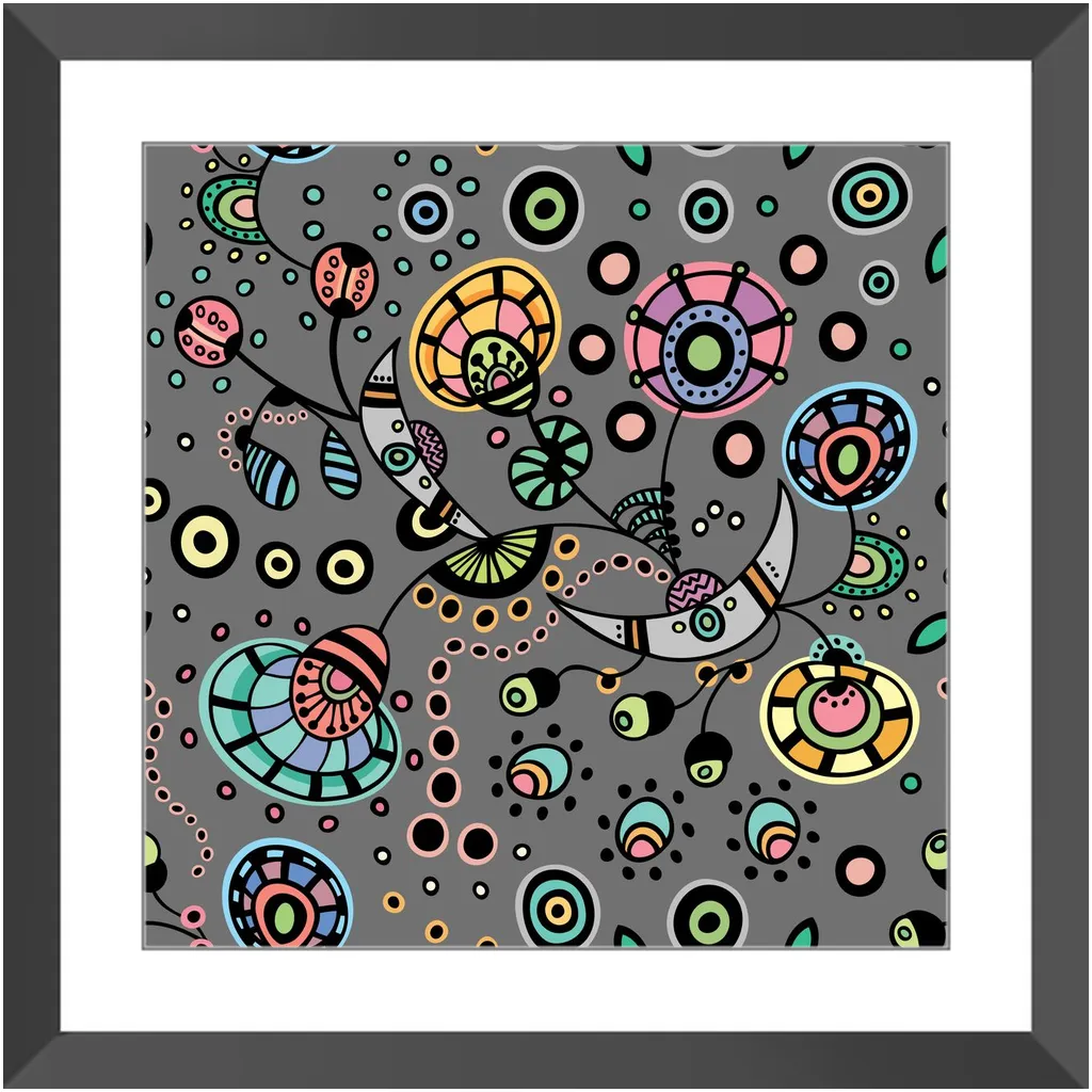 Funky Bloom Framed Art Prints