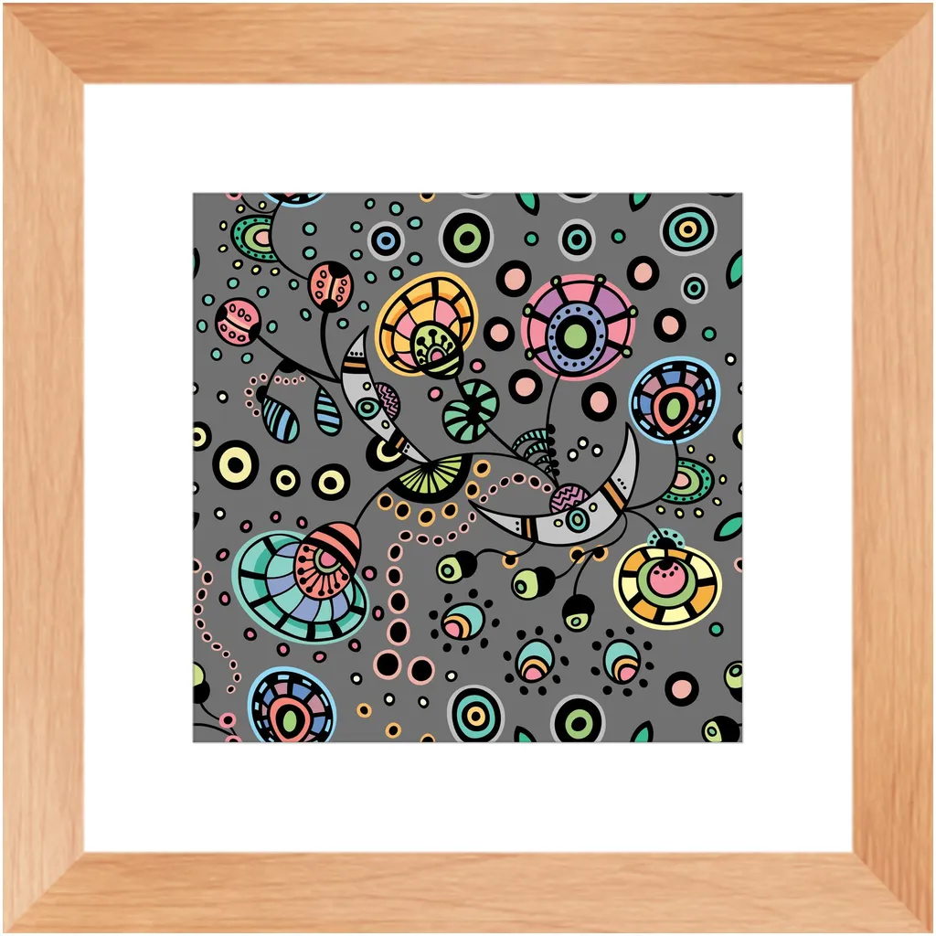 Funky Bloom Framed Art Prints