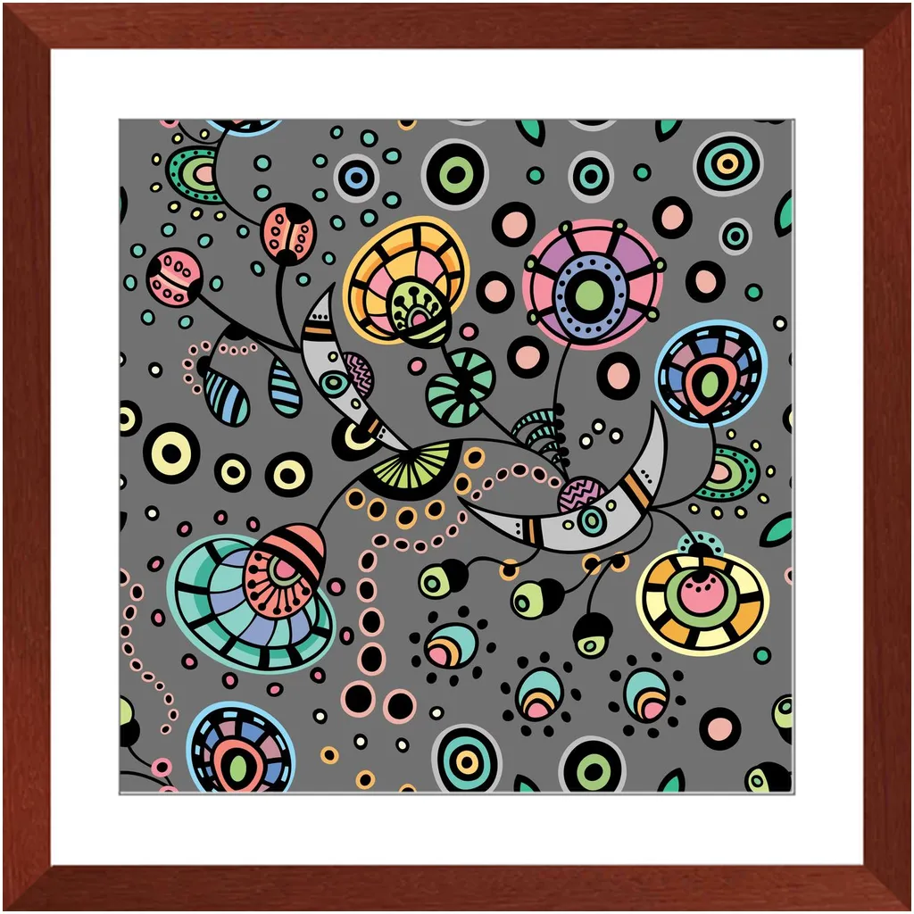 Funky Bloom Framed Art Prints