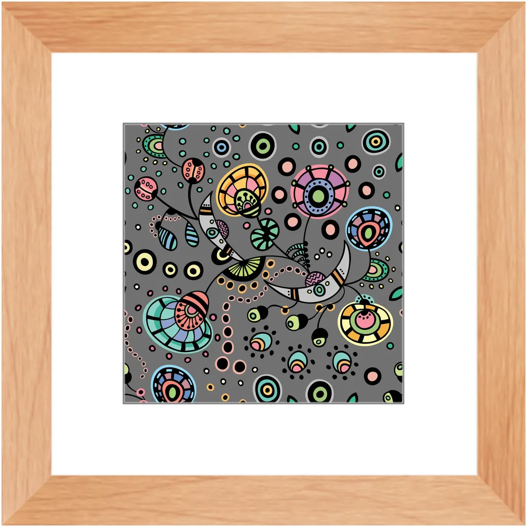 Funky Bloom Framed Art Prints