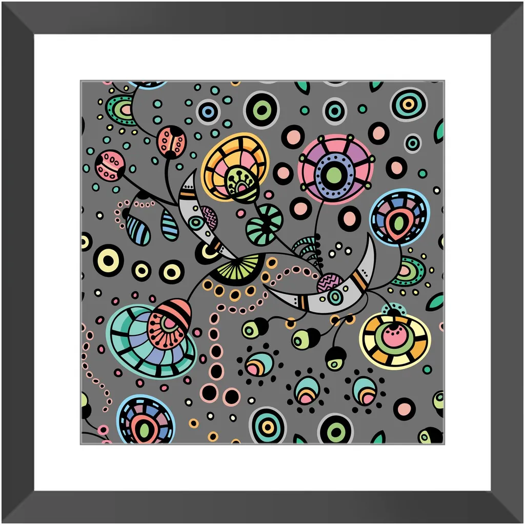 Funky Bloom Framed Art Prints