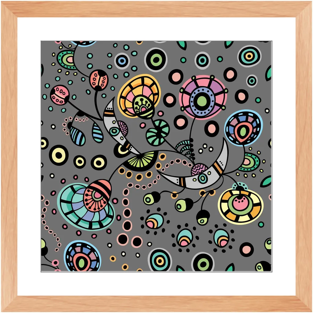 Funky Bloom Framed Art Prints