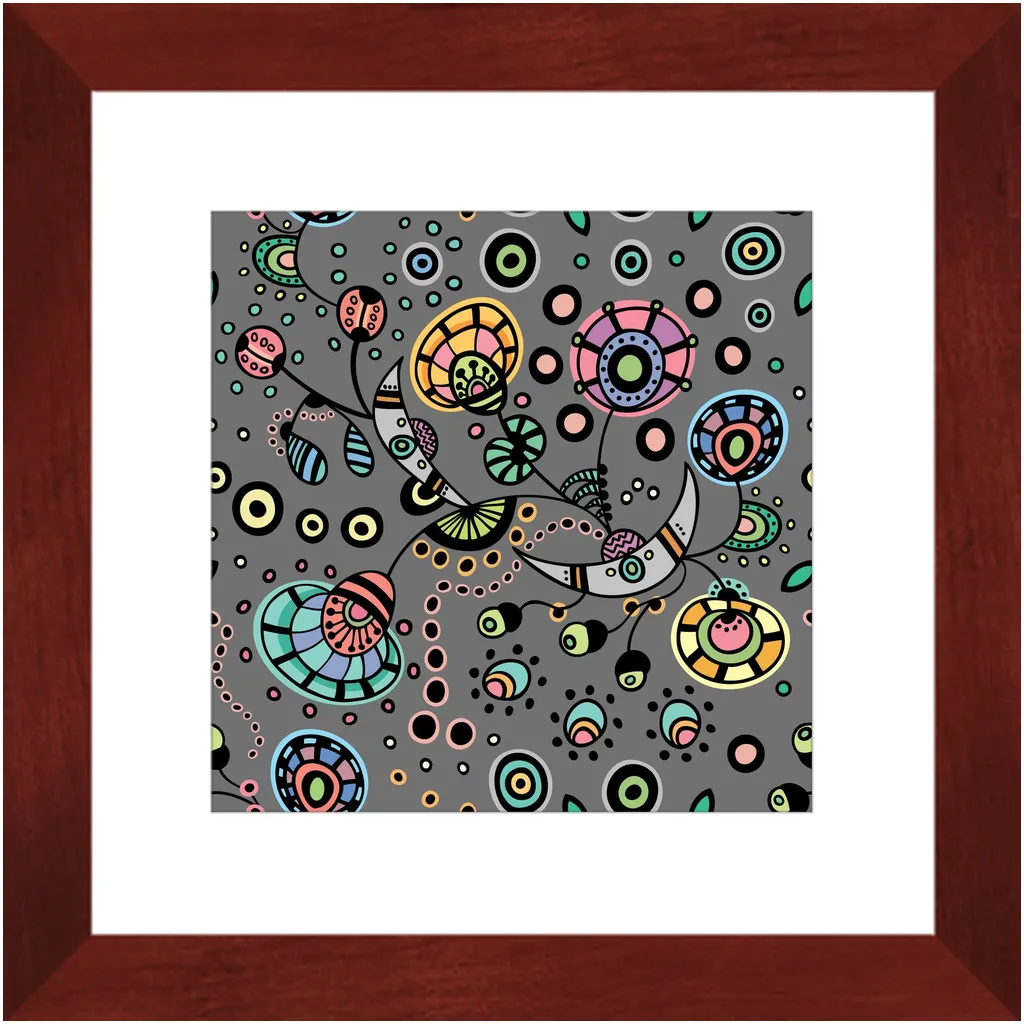 Funky Bloom Framed Art Prints