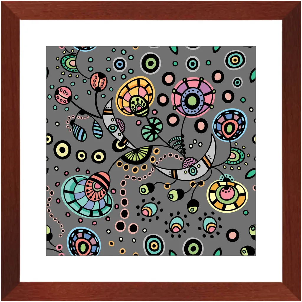 Funky Bloom Framed Art Prints