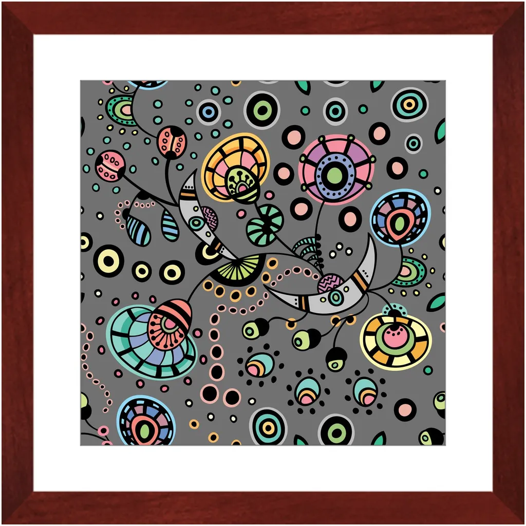 Funky Bloom Framed Art Prints
