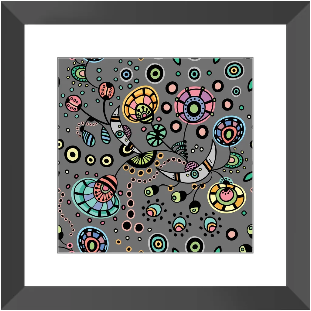 Funky Bloom Framed Art Prints