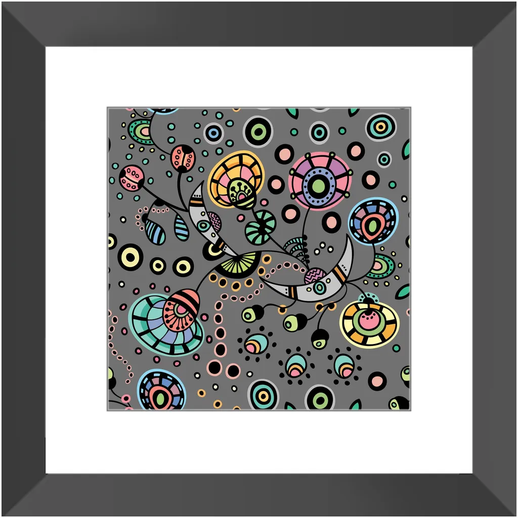 Funky Bloom Framed Art Prints