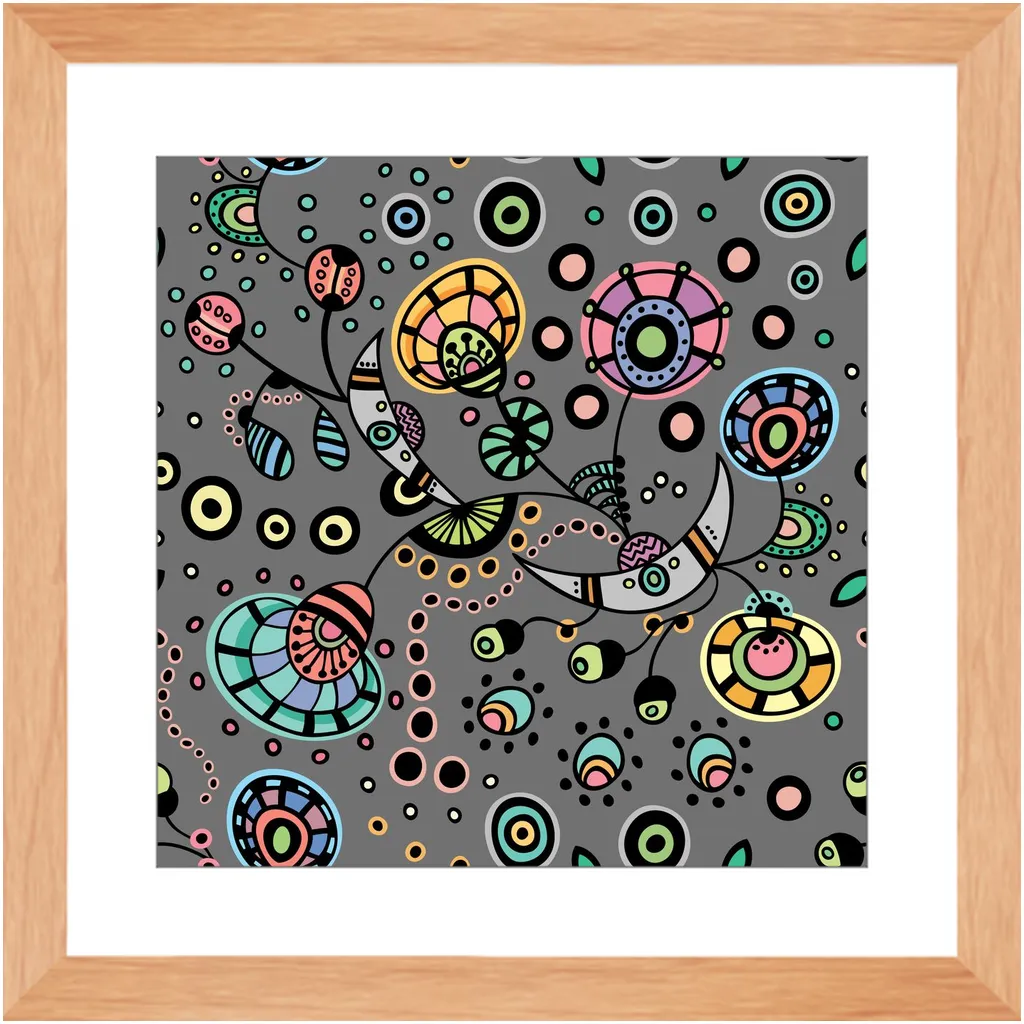Funky Bloom Framed Art Prints