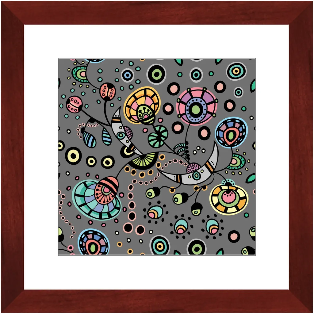 Funky Bloom Framed Art Prints