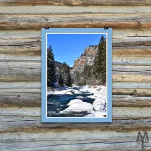Gallatin Canyon Winter, unframed poster