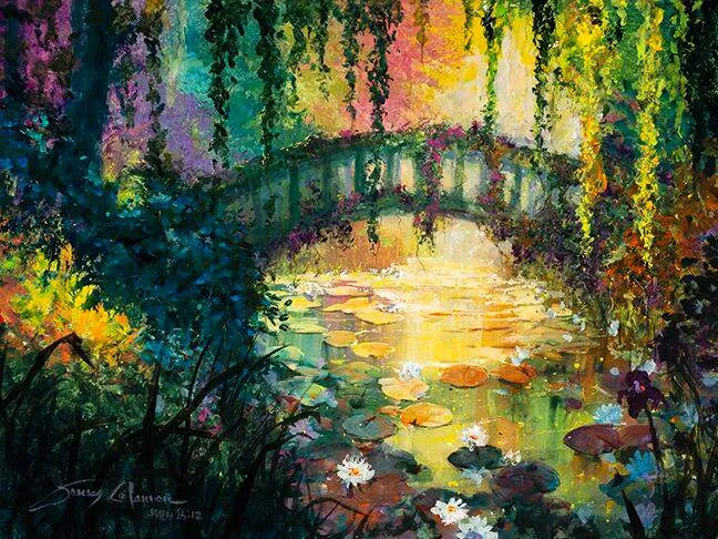 Garden Hideaway by James Coleman (framed canvas giclee)