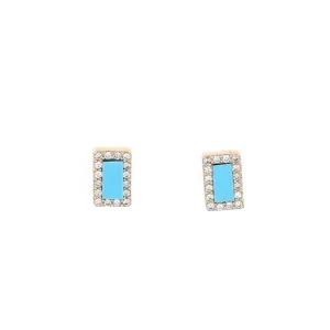 Gemstone Bar Studs