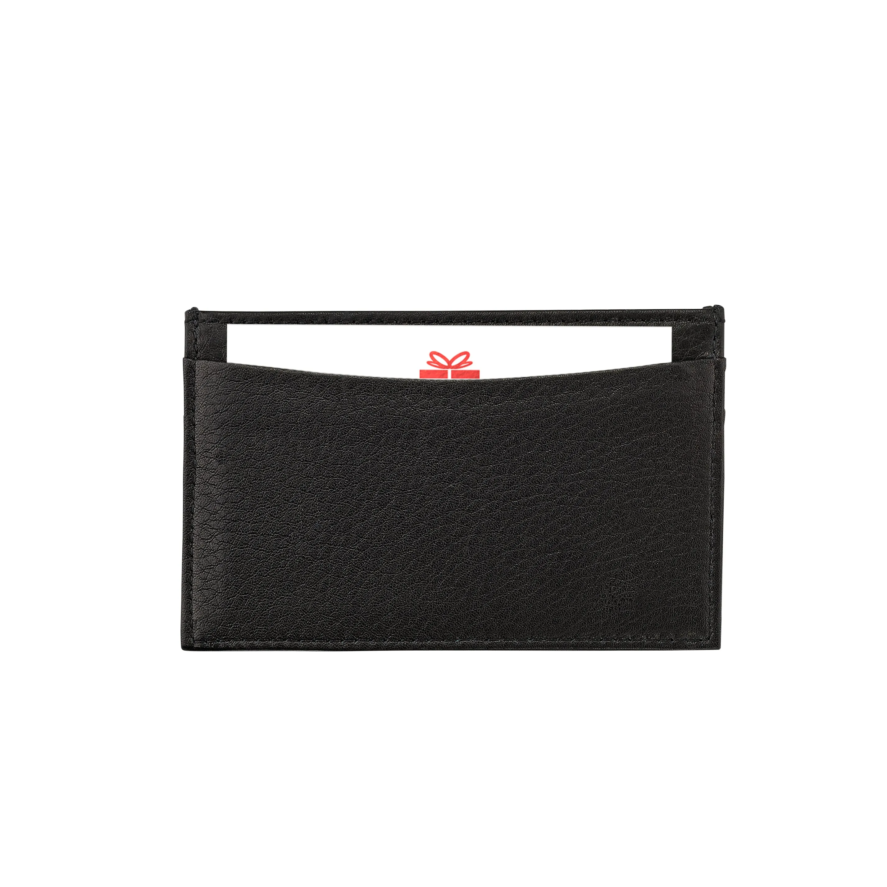 Gift Card with Personalized Leather Card Case