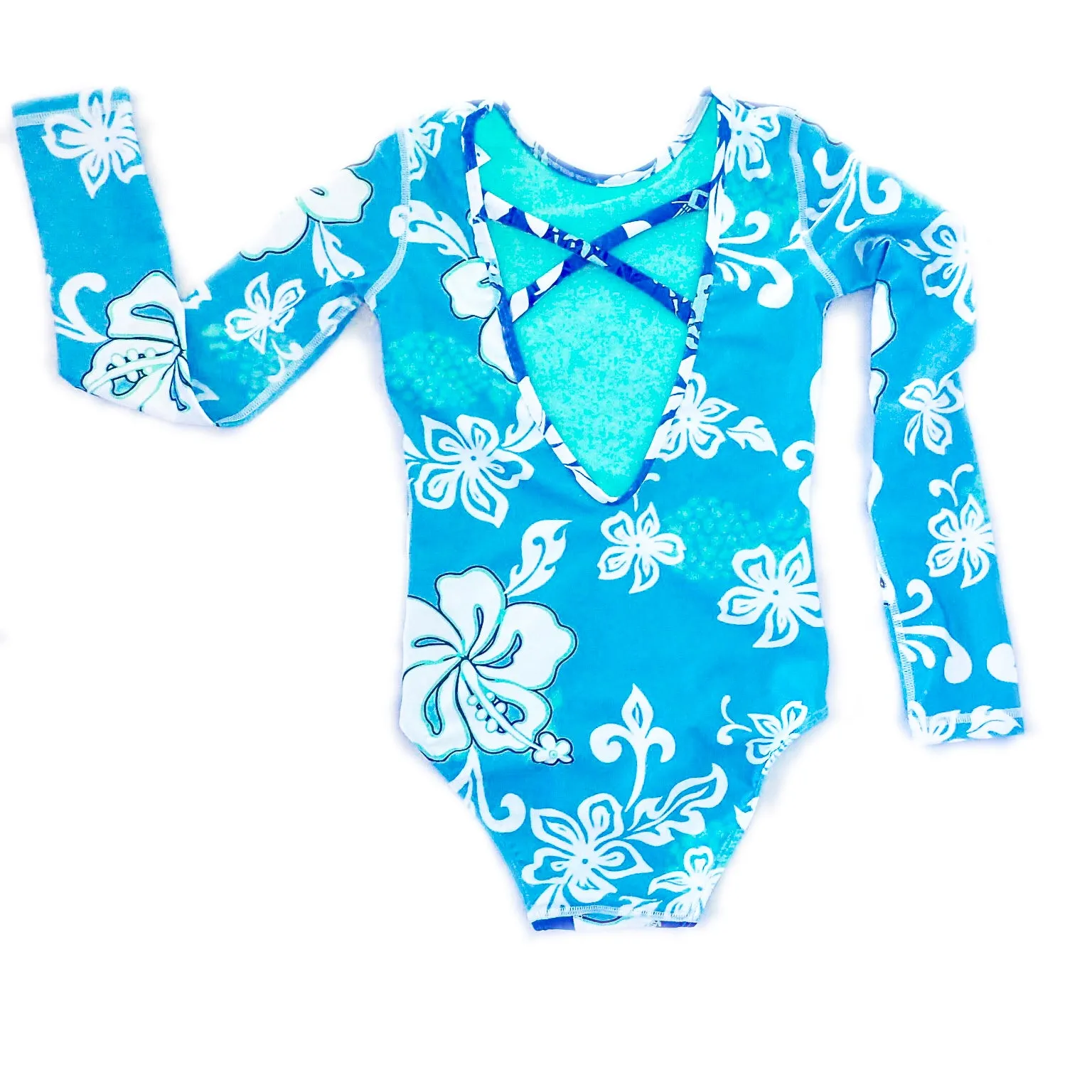 Girls Long Sleeve Coolie-Kini - Bora Bora