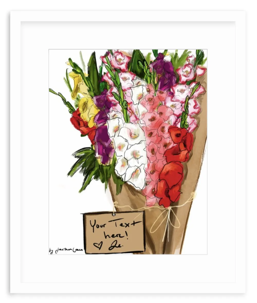 Gladiolus with Framing