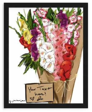 Gladiolus with Framing
