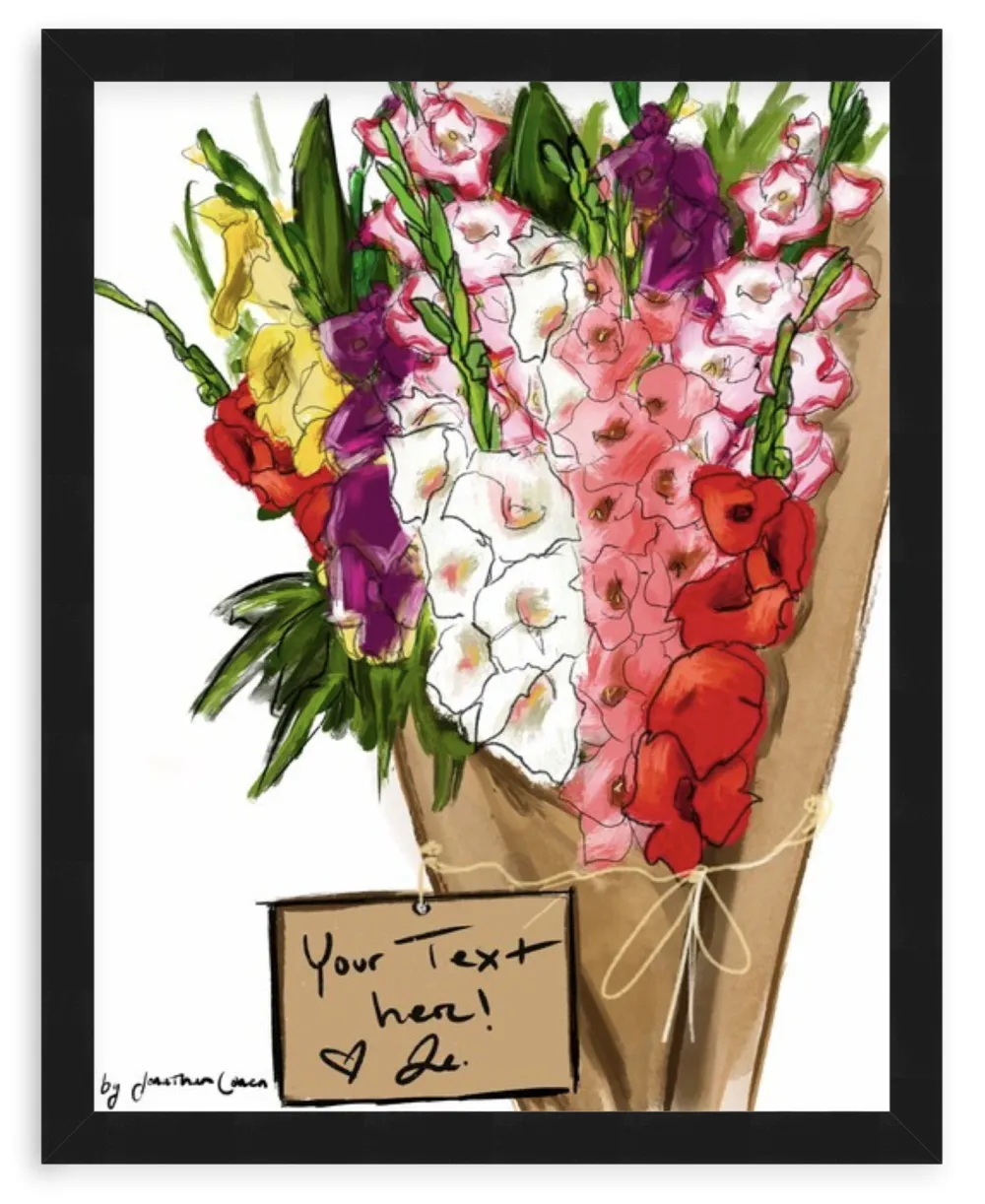 Gladiolus with Framing