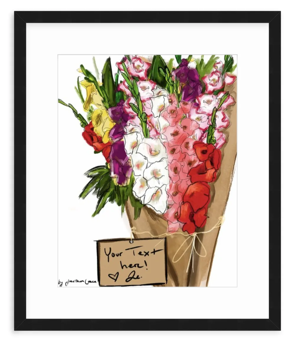 Gladiolus with Framing