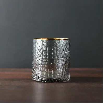 Glass Croc Double Old Fashion