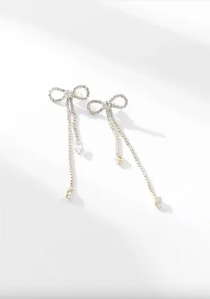 Gold Cute As Bow Earrings