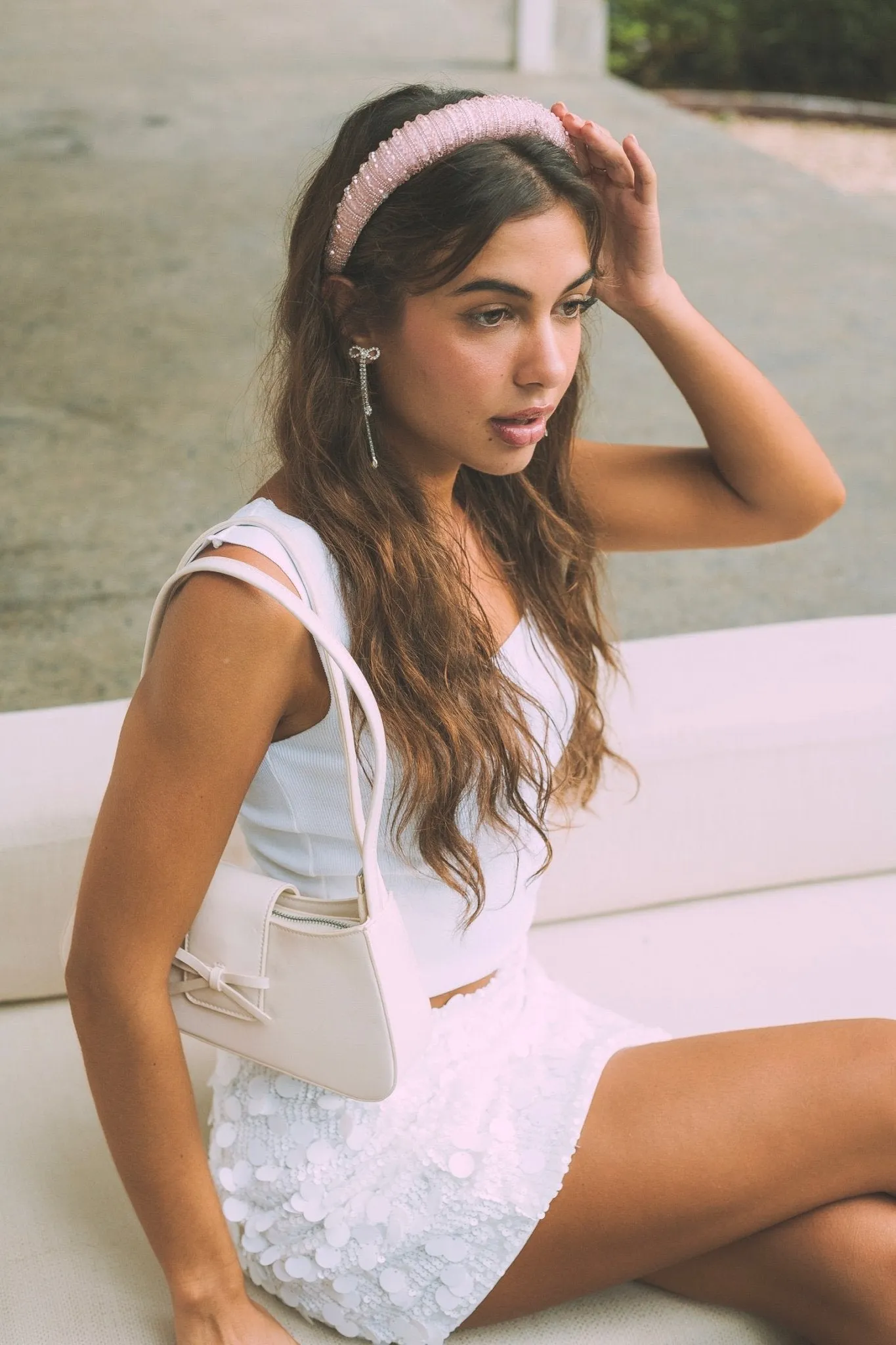 Gold Cute As Bow Earrings