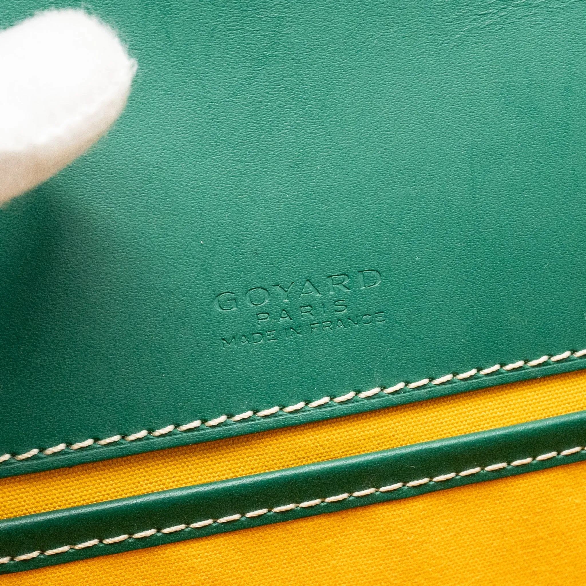 Goyard Belvedere PM Messenger Bag Goyardline Canvas Green SHW