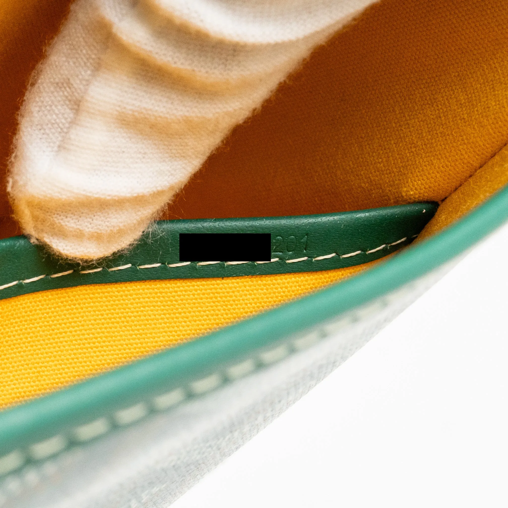 Goyard Belvedere PM Messenger Bag Goyardline Canvas Green SHW