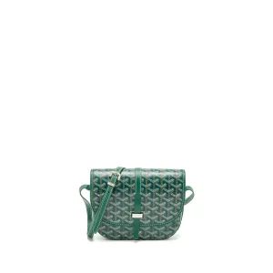 Goyard Belvedere PM Messenger Bag Goyardline Canvas Green SHW