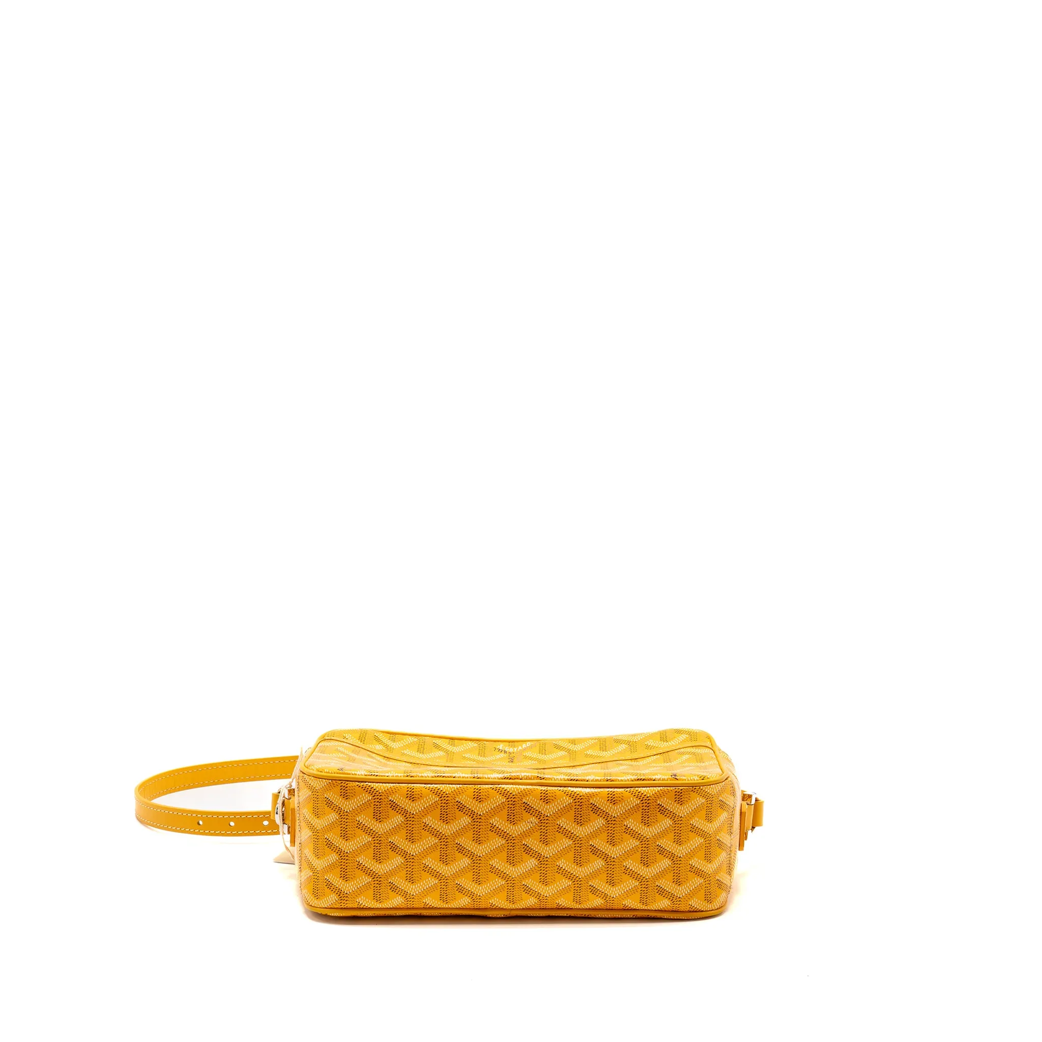 Goyard Cap Vert PM Crossbody Bag Goyardine Canvas Yellow SHW