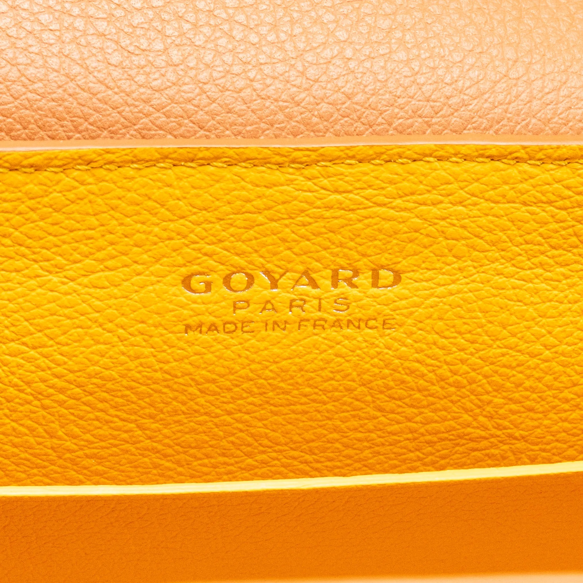 GOYARD MINI SAIGON GOYARDINE CANVAS/CALFSKIN BLACK/TAN SHW