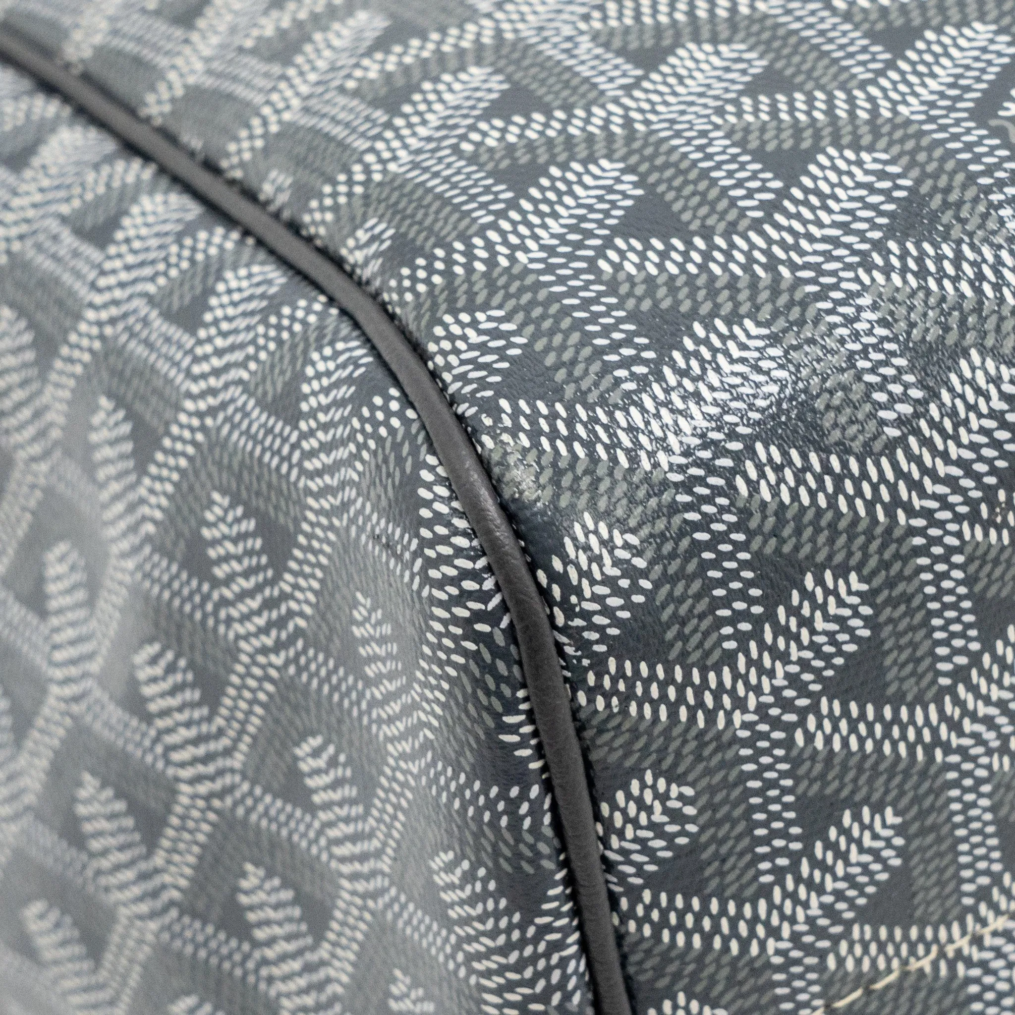 Goyard Rouette Souple PM Bag Goyardline Canvas / Calfskin Grey SHW