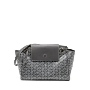 Goyard Rouette Souple PM Bag Goyardline Canvas / Calfskin Grey SHW