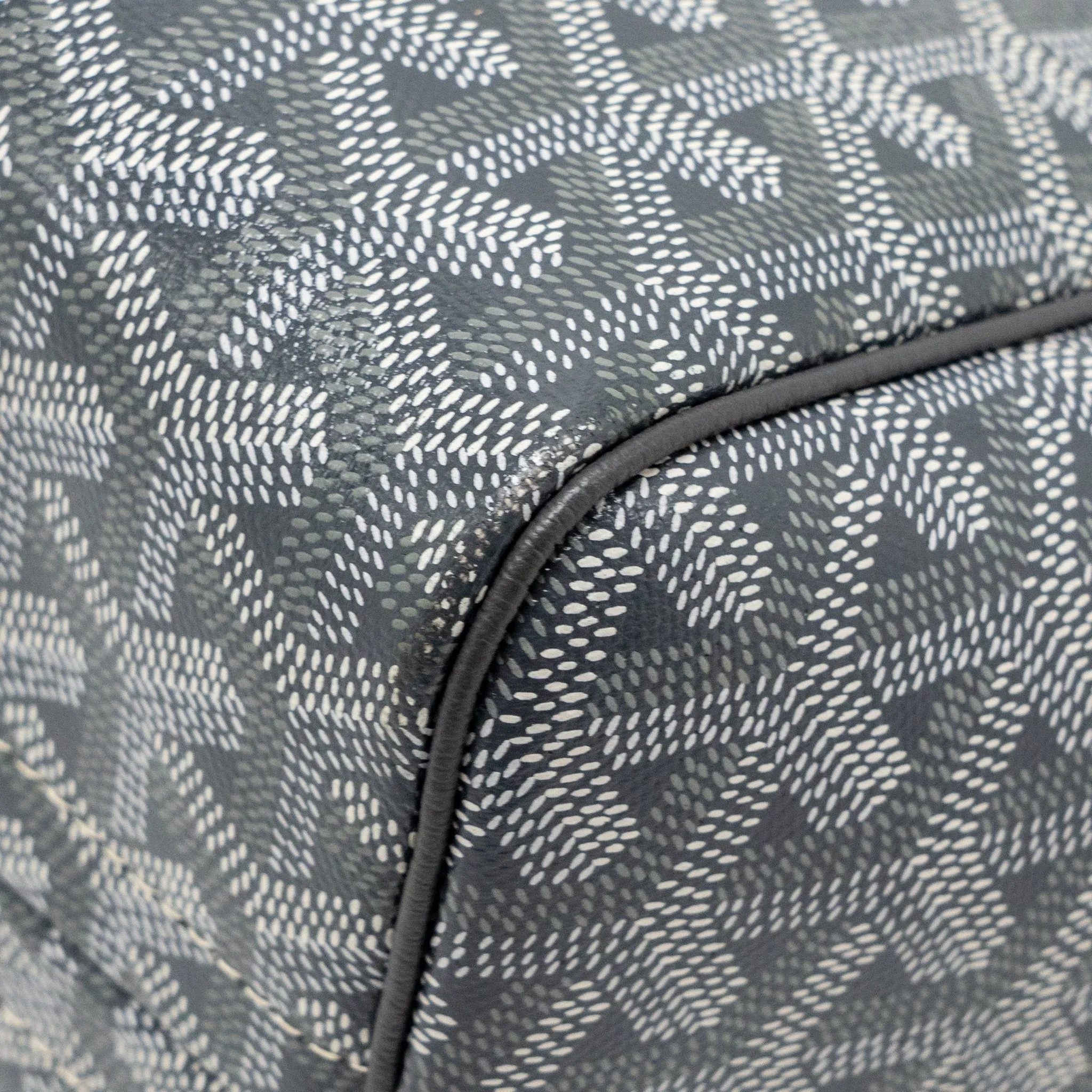Goyard Rouette Souple PM Bag Goyardline Canvas / Calfskin Grey SHW