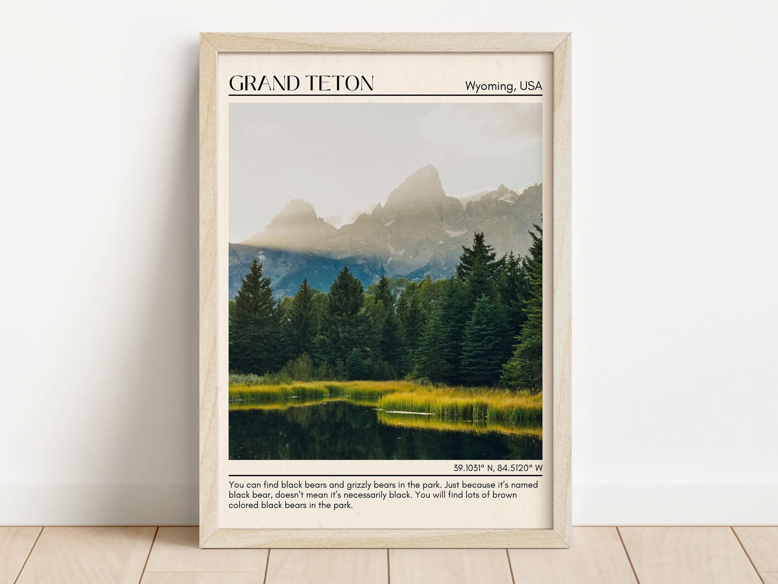 Grand Teton Wall Art, Wyoming, USA