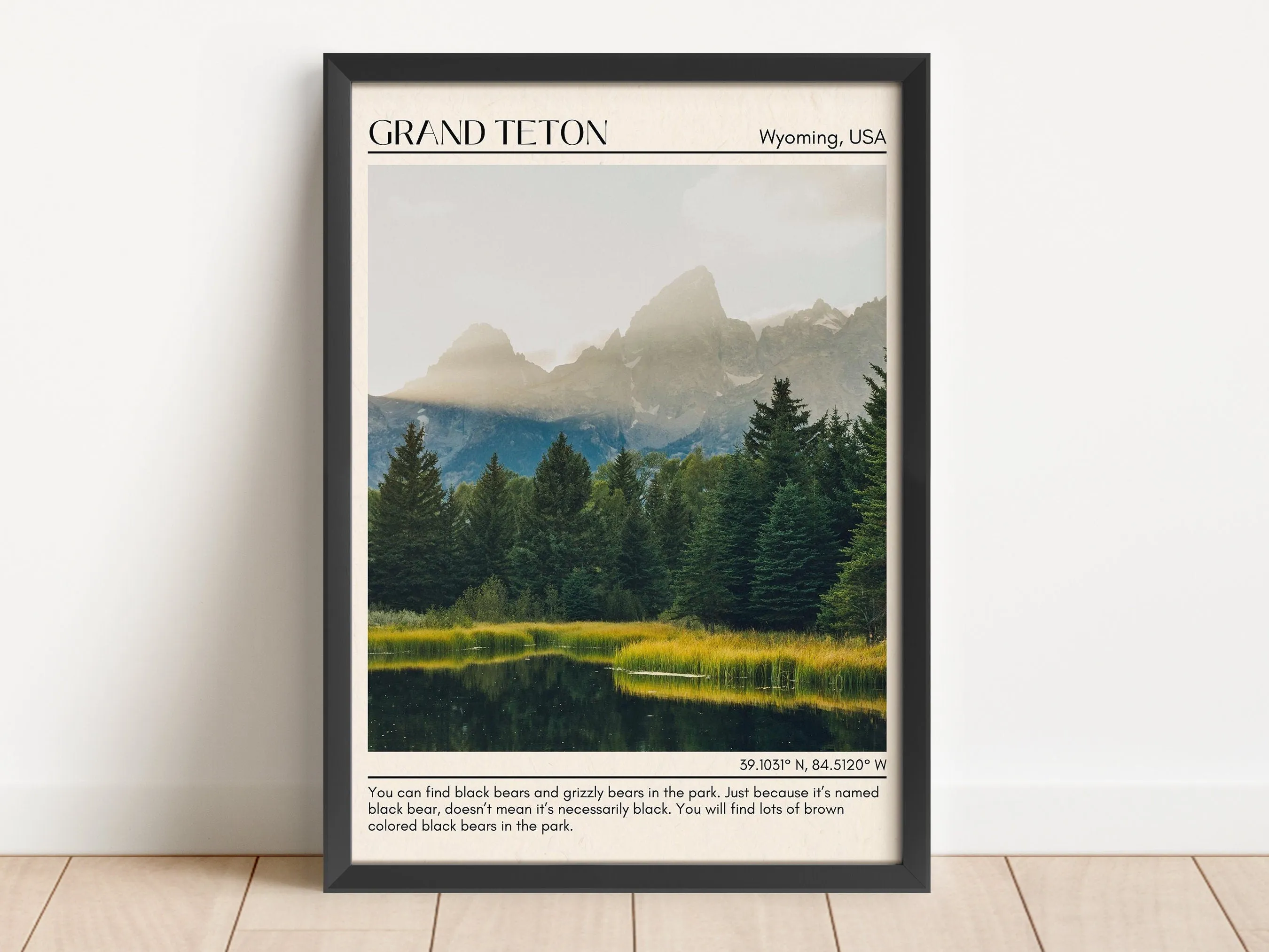 Grand Teton Wall Art, Wyoming, USA
