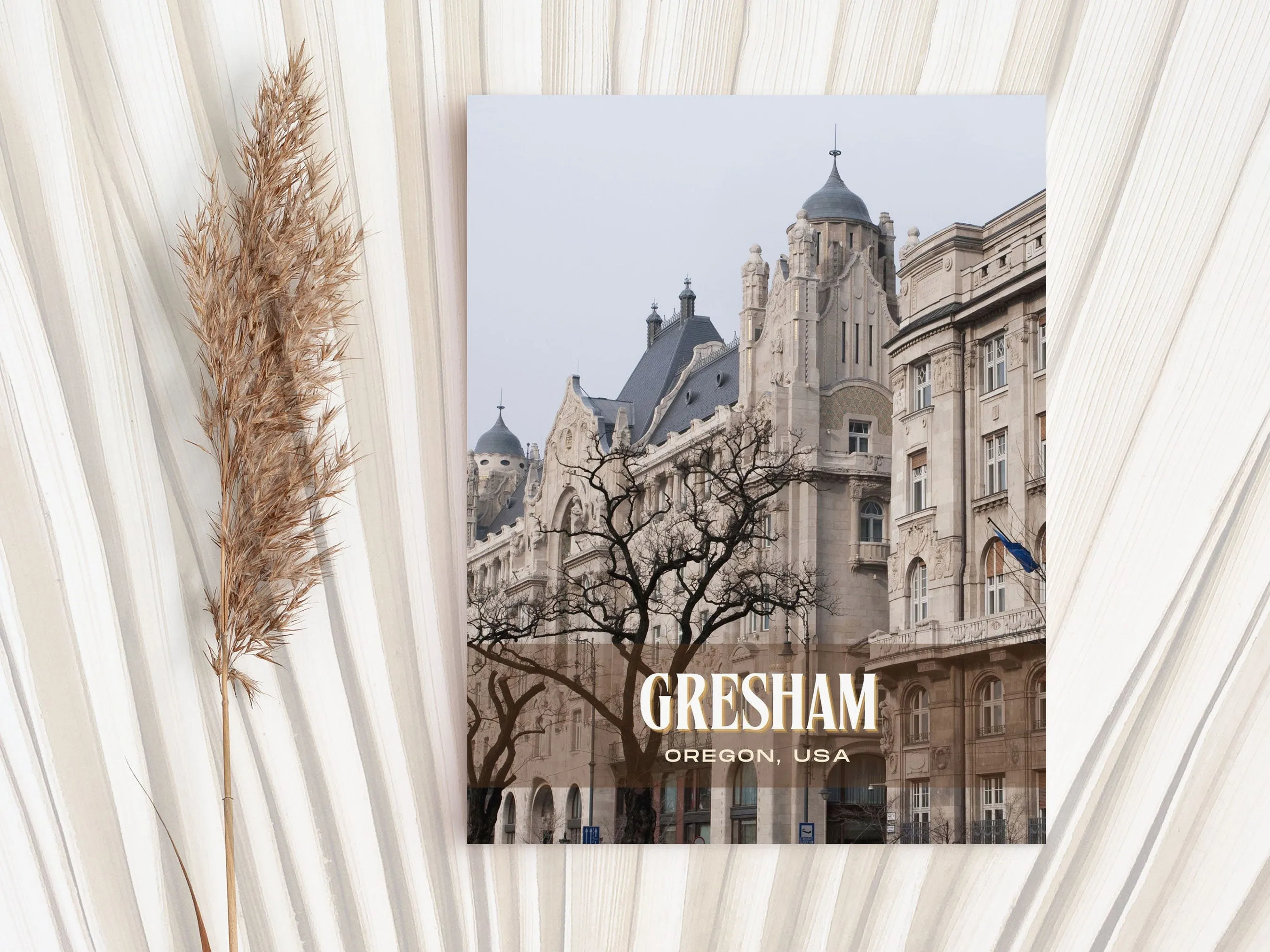 Gresham Retro Wall Art, Oregon, USA