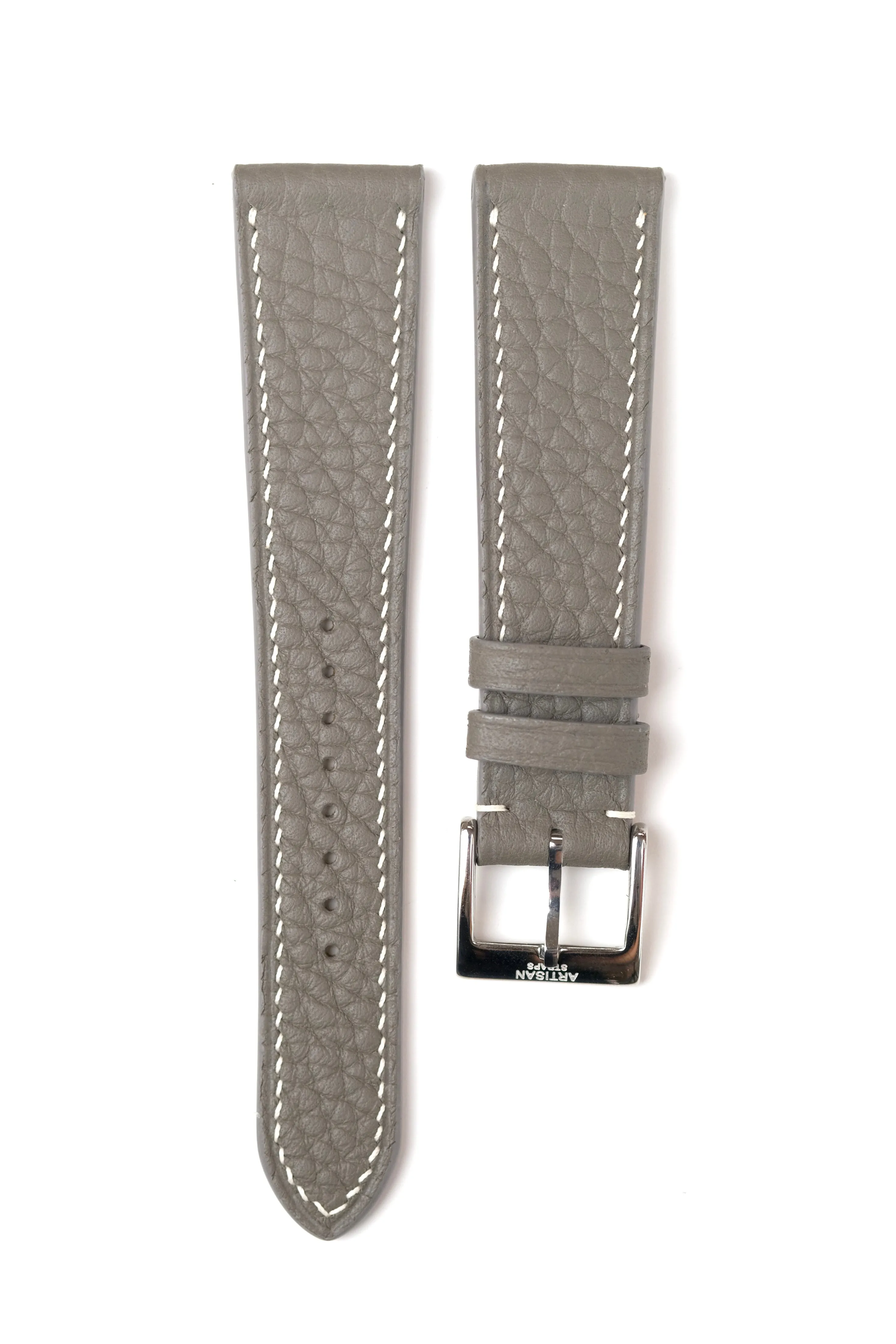 Grey Shrunken Calf Leather Strap