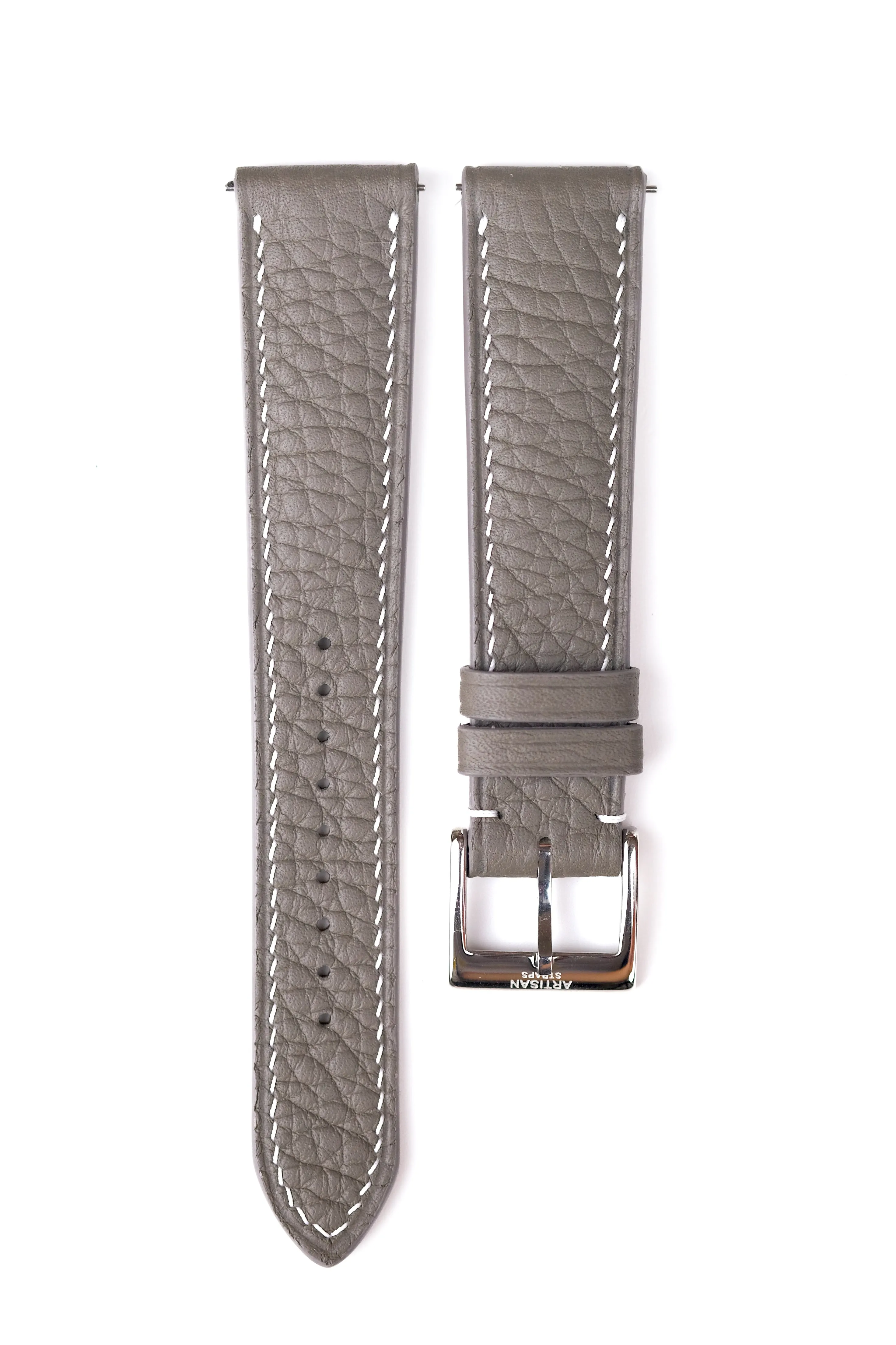 Grey Shrunken Calf (Padded) Leather Strap