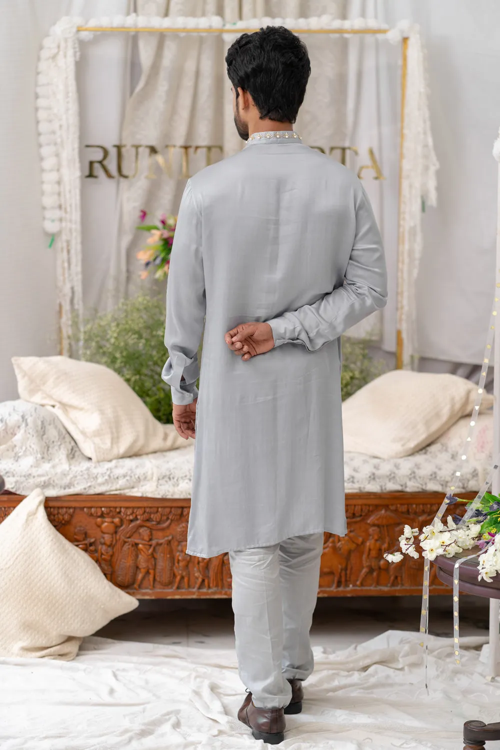 Greycutpipe Embroidered Kurta Sets