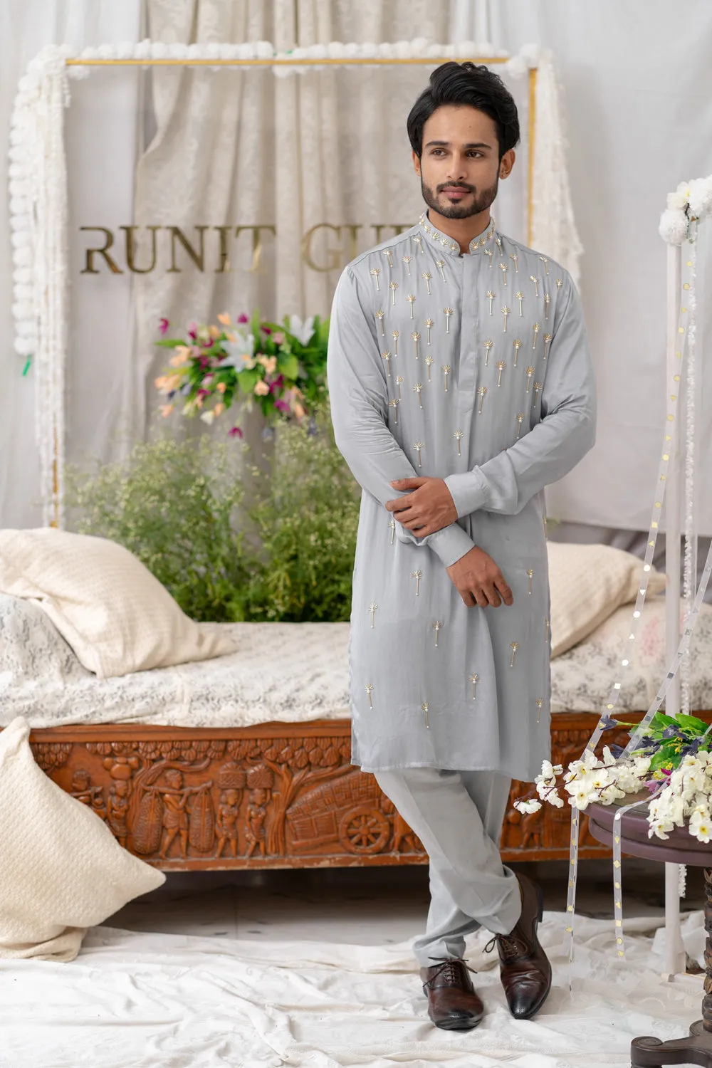 Greycutpipe Embroidered Kurta Sets