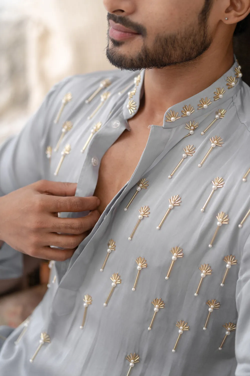 Greycutpipe Embroidered Kurta Sets