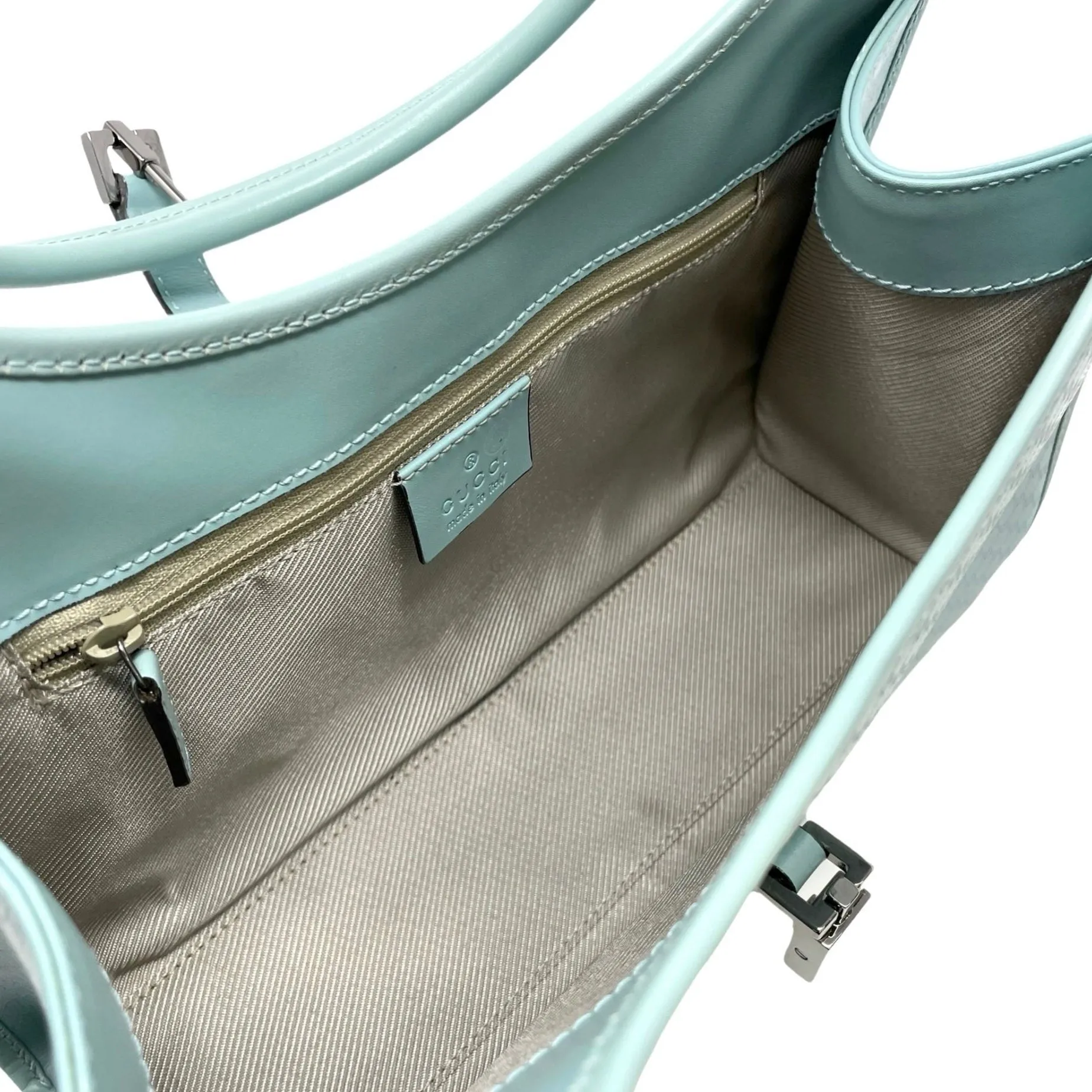 Gucci Baby Blue Logo Jackie Bag