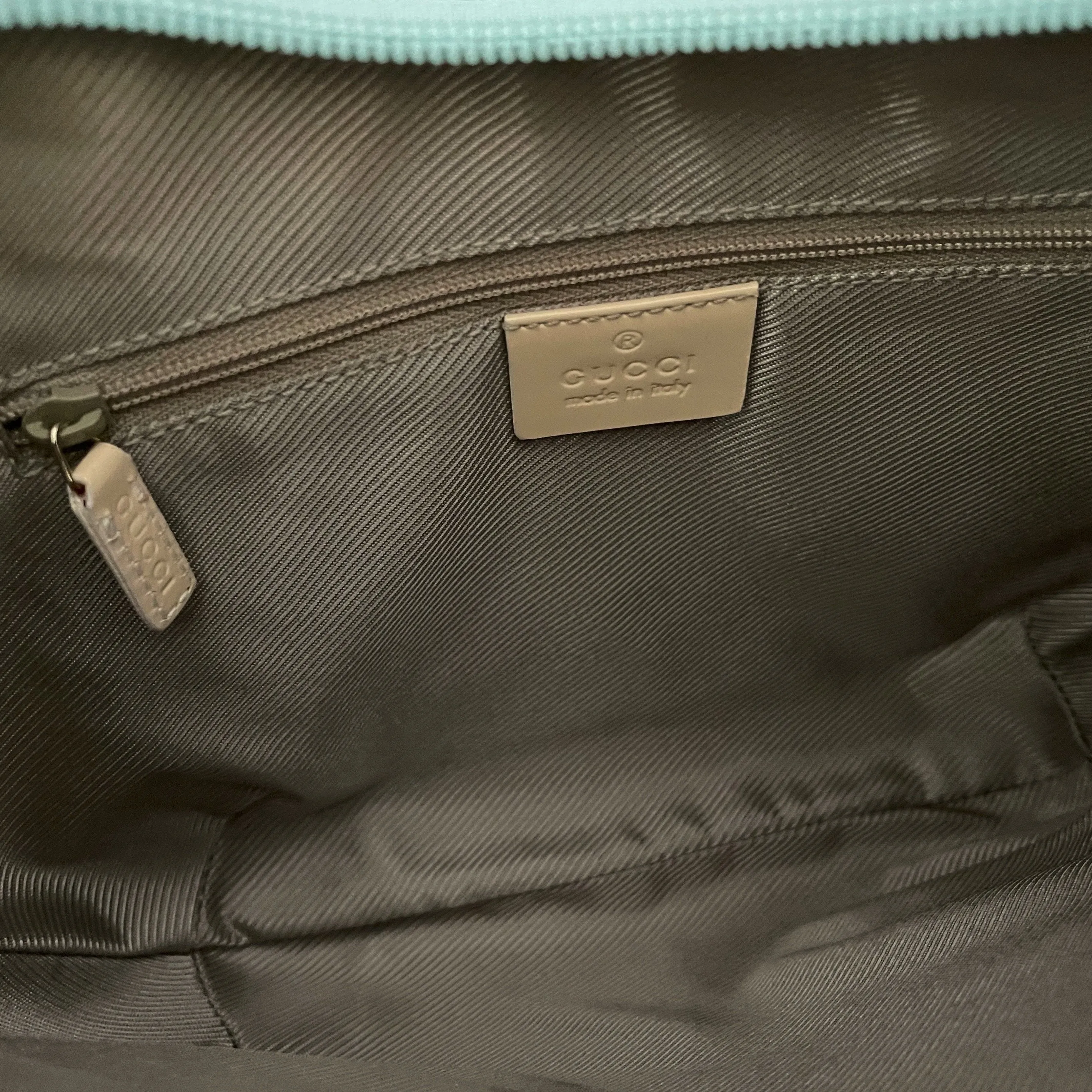 Gucci Baby Blue Monogram Shoulder Bag