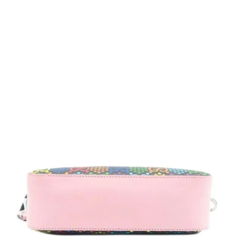 GUCCI Psychedelic GG Supreme Canvas Shoulder Bag Black 574886