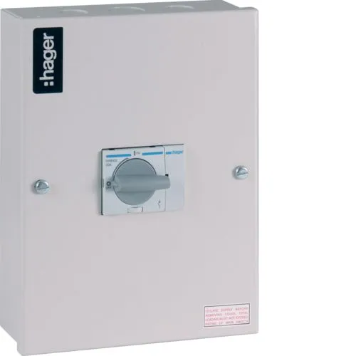 Hager JAB410B 100A Switch Disconnectors Enclosed TP&SN IP41