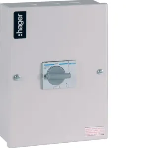 Hager JAB410B 100A Switch Disconnectors Enclosed TP&SN IP41