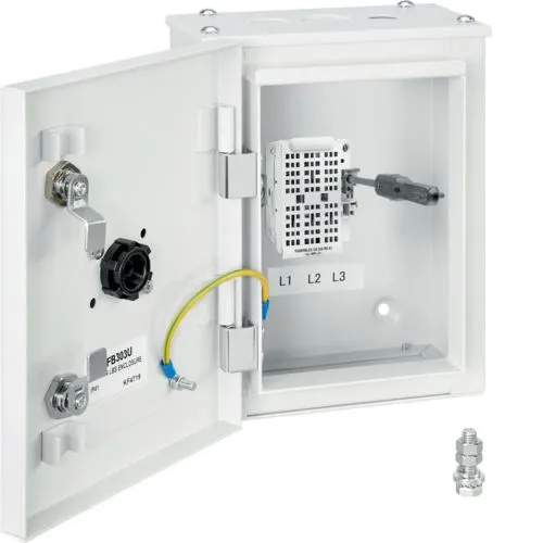 Hager JFB303U 32A Fuse Combination Switch Enclosed TP&N IP41