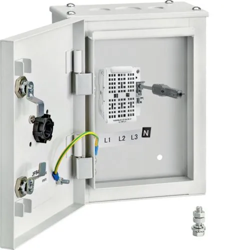 Hager JFB402U 20A Fuse Combination Switch Enclosed TP&SN IP41